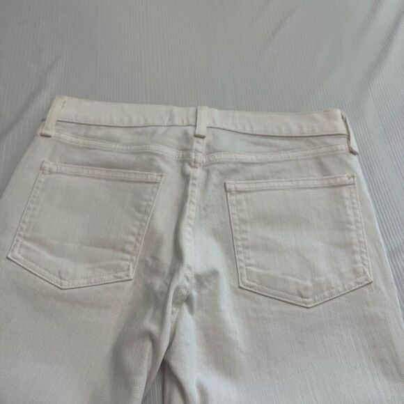 Veronica Beard Carolyn 10” Baby Boot White Denim Jeans Size 26 - Picture 12 of 12